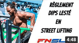 FNSL - règlement dips lesté en street lifting