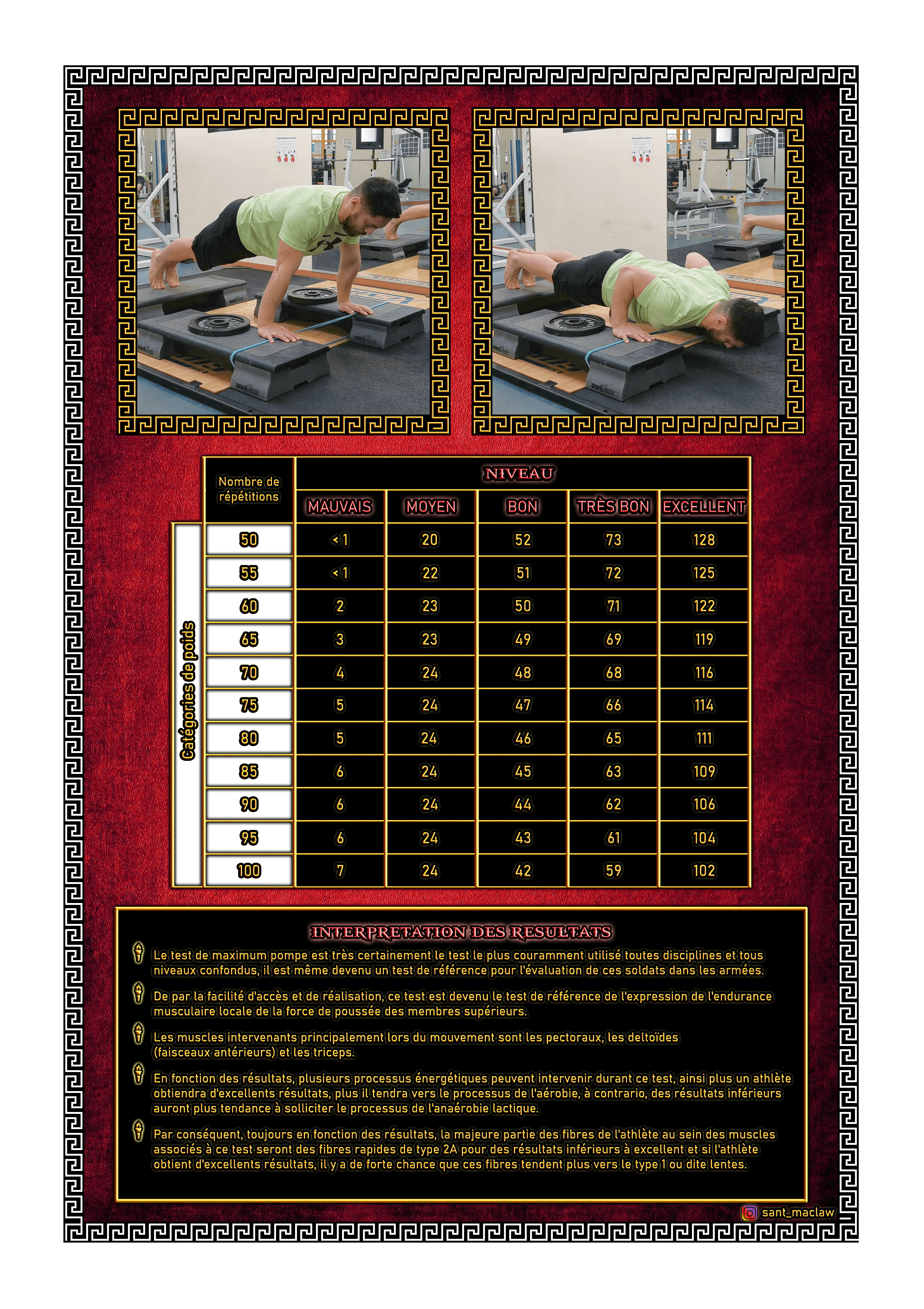 TEST DE MAXIMUM POMPE (2ème page)