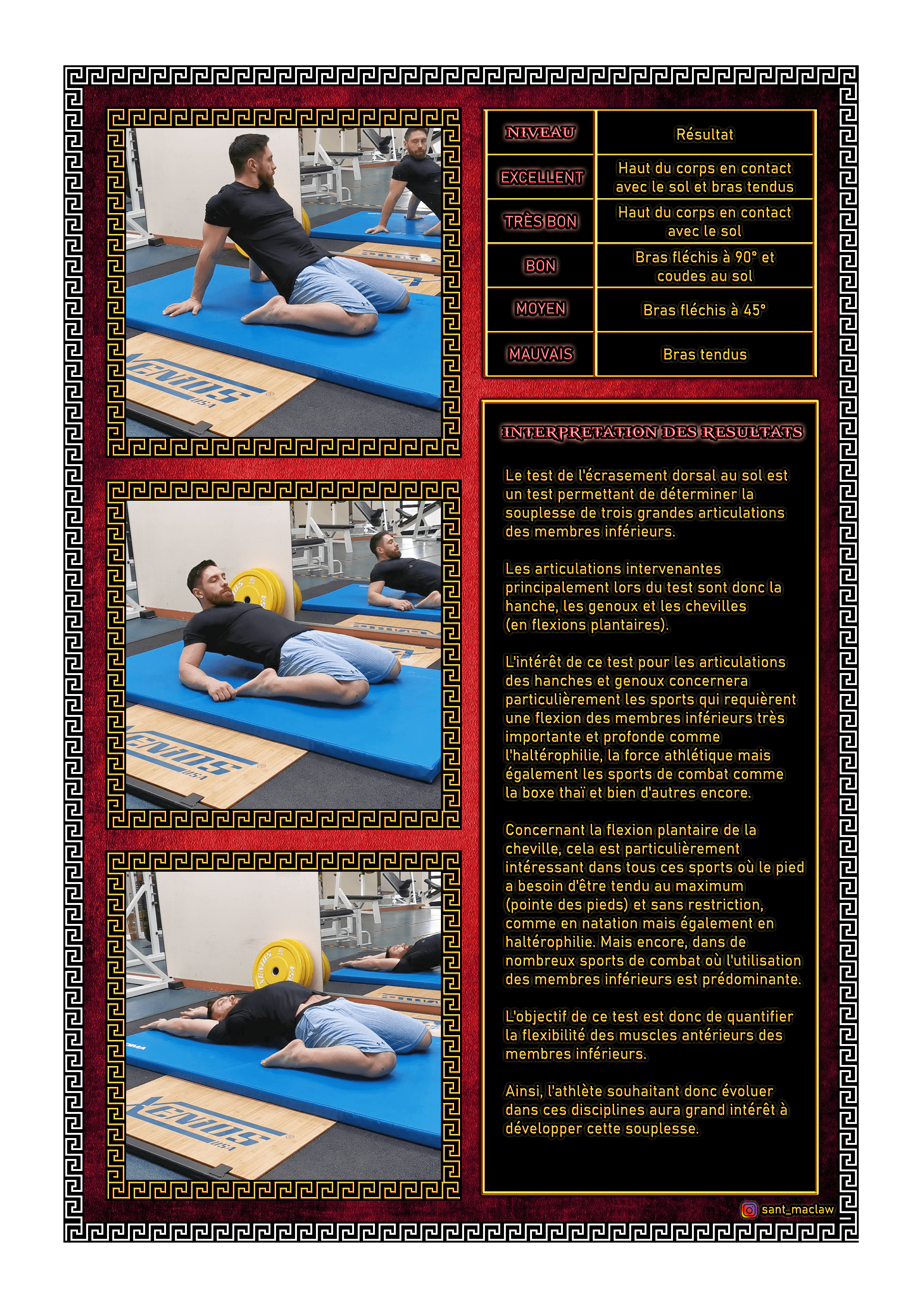 TEST DE l'ECRASEMENT DORSAL AU SOL (2ème page)