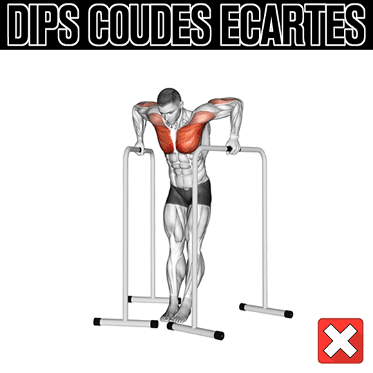 coudes ecartes et dips en street lifting