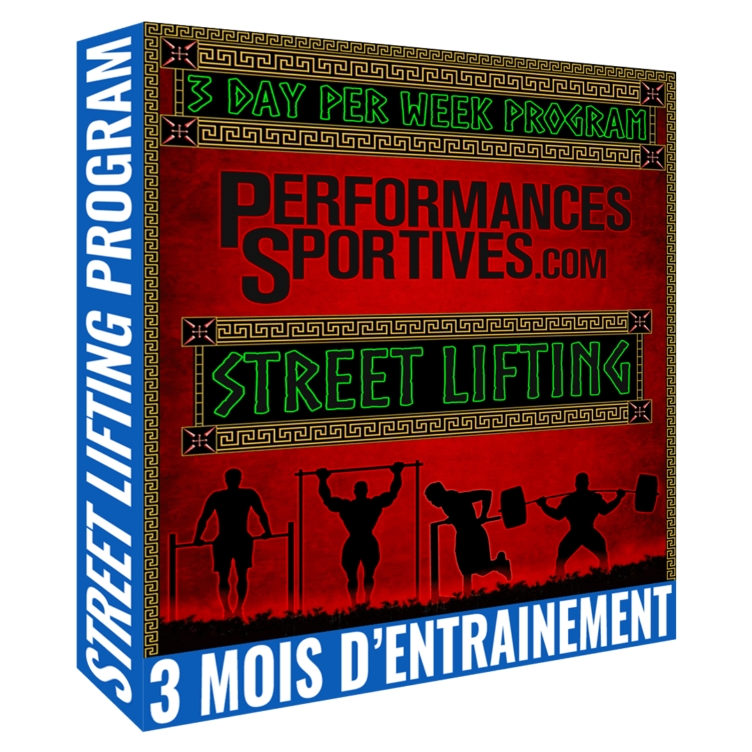 Programme de street lifting - 3 jours d'entraînement par semaine