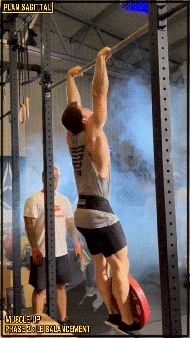 Muscle-up en street lifting - balancement - déroulé du point de puissance - Pere Coll